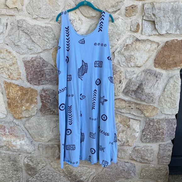 PLUS SIZE KNIT VACATION SUMMER TANK DRESS SIZE 2XL - Picture 7 of 8